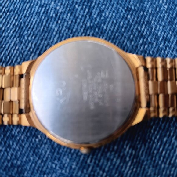 Vtg Multifoods Specialty Distribution Quartz Watch Green Stone Markers Dead - Picture 4 of 5